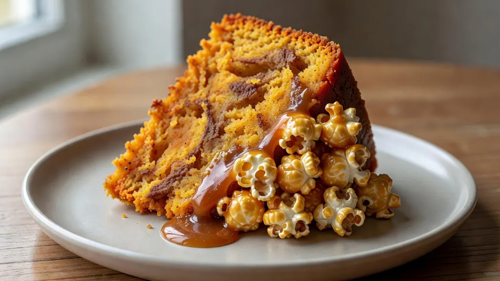 Ciasto Marchewkowe z Karmelem i Popcornem