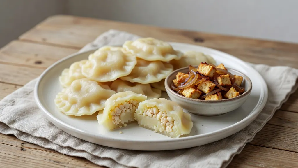 Pierogi Nieruskie z Tofu i Ziemniaków