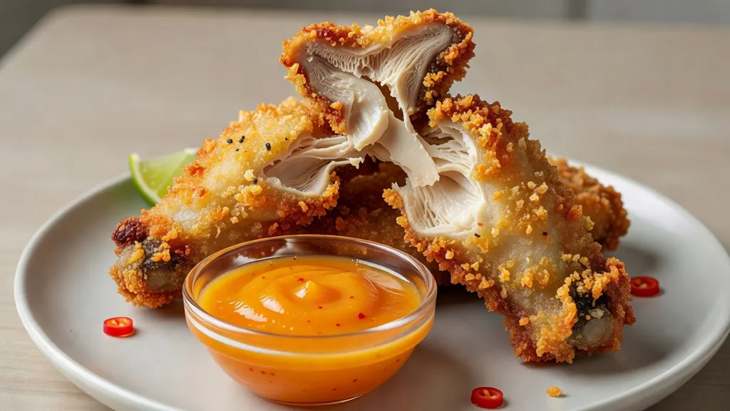 Skrzydełka z Boczniaków z Sosem Mango Chilli