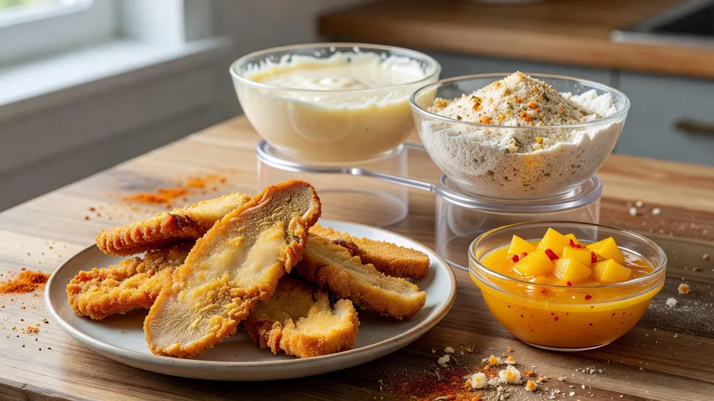 Skrzydełka z Boczniaków z Sosem Mango Chilli