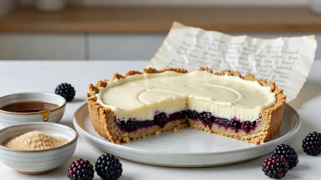 Tarta Jezynowa z Weganska Biala Czekolada
