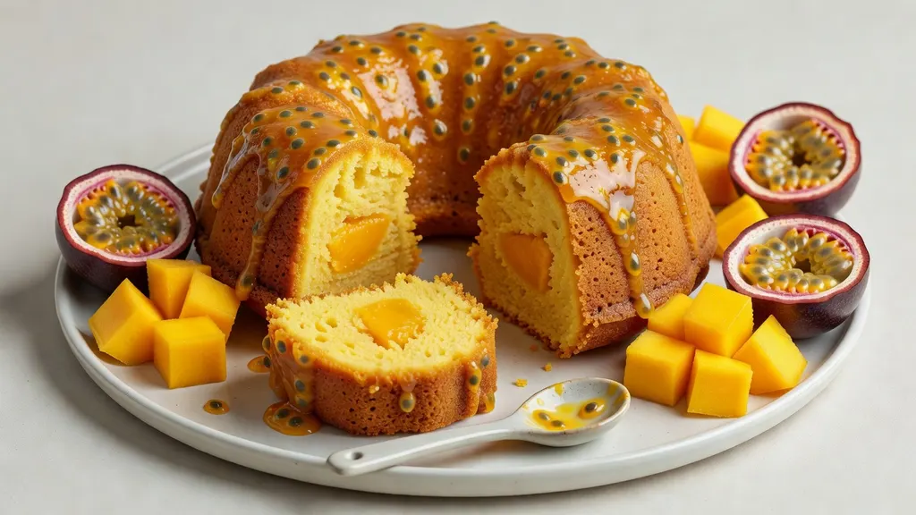 Weganska Babka Mango z Marakuja