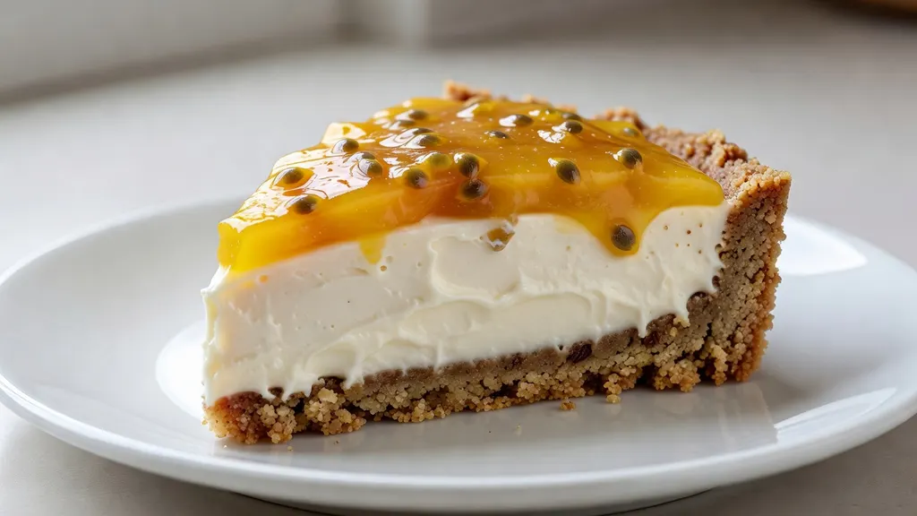 Weganska Tarta Jogurtowa z Mango i Marakuja