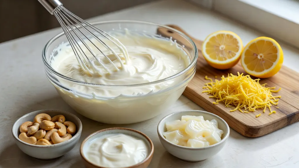 Weganski Sernik z Lemon Curd i Beza Wloska