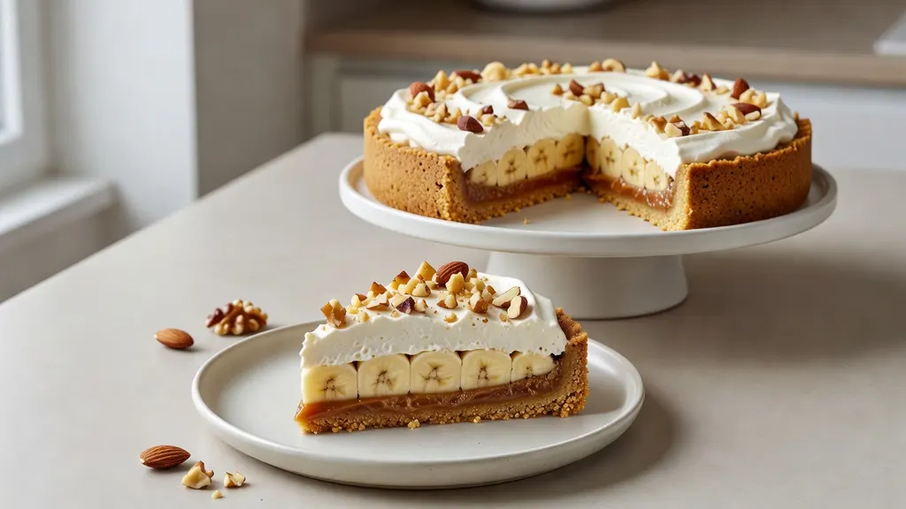 Weganskie Banoffee Pie z Orzechami