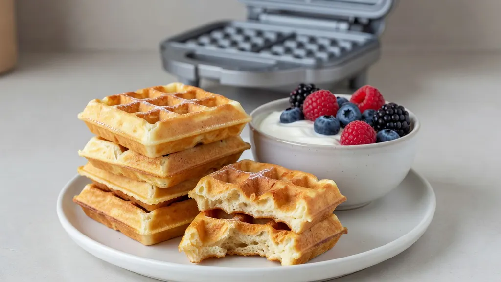 Wegańskie Gofry Belgijskie