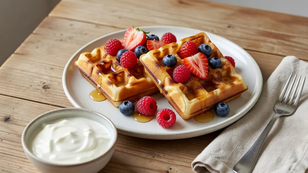 Wegańskie Gofry Belgijskie