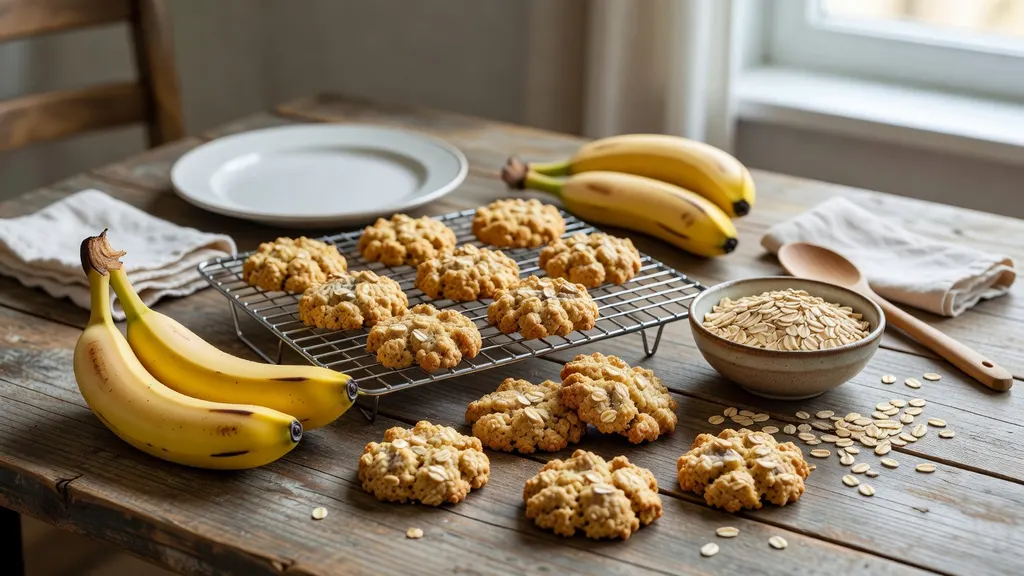 Ciastka owsiane z bananem – szybki domowy wypiek